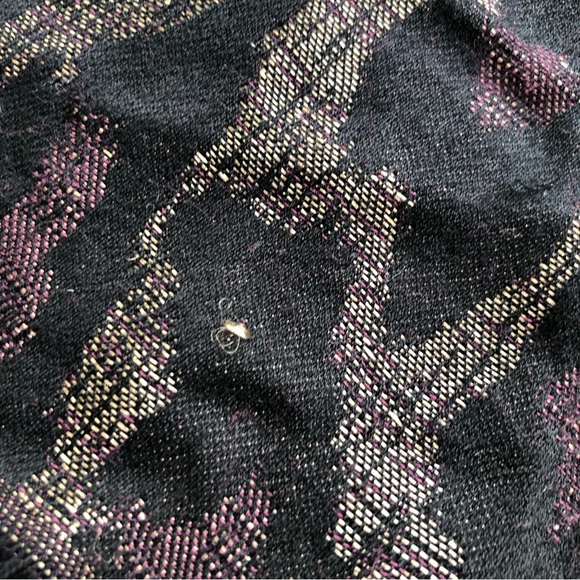 BLACK & gold Leopard print blanket scarf - Picture 4 of 6